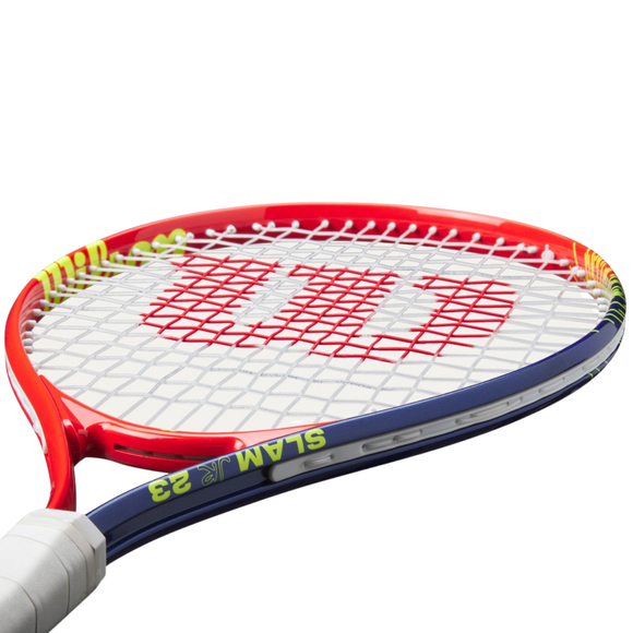 Rakieta do tenisa ziemnego Wilson Slam JR 23 Boys TNS RKT 3 5/8'' czerwono-granatowa WR171910U