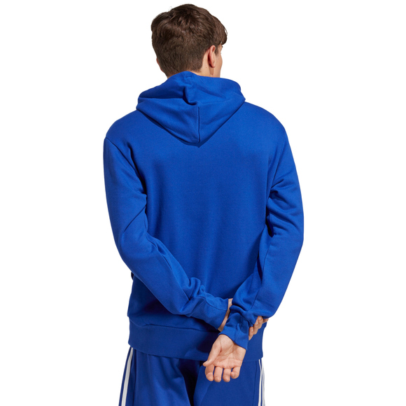 Bluza męska adidas Essentials French Terry Big Logo Hoodie niebieska IC9366