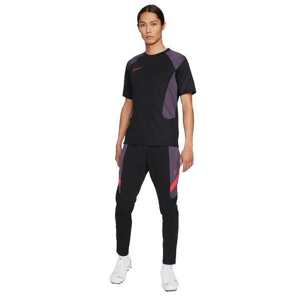 Koszulka męska Nike Dry Acd Top Ss Fp Mx czarno-fioletowa CV1475 011