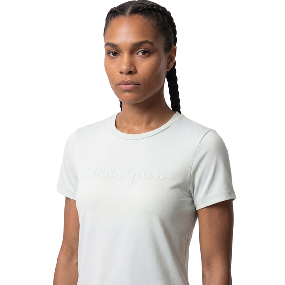 Koszulka damska Champion SS Tee jasnozielona 119020 BS232