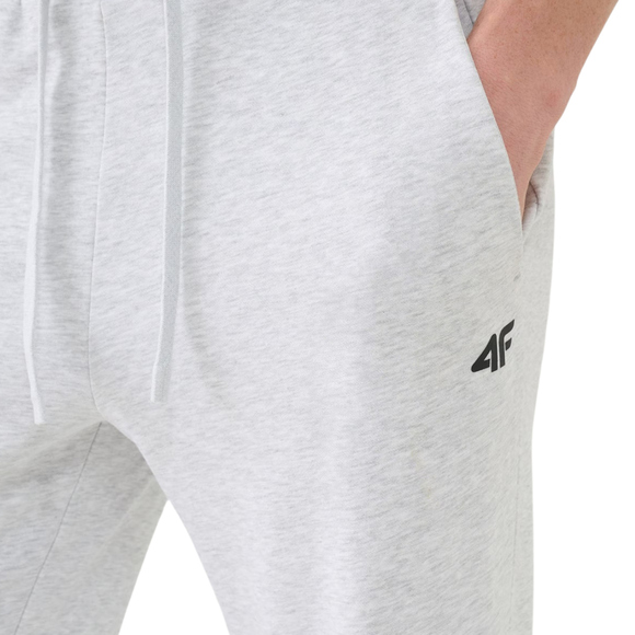 Spodnie męskie 4F CAS M1139 chłodny jasny szary melanż 4FWMM00TTROM1139 27M