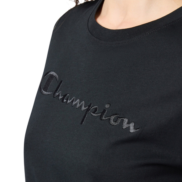 Koszulka damska Champion SS Tee czarna 118382 KK001