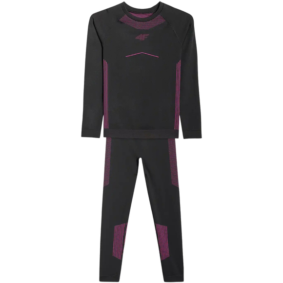 Bielizna bezszwowa dla dziewczynki 4F F250 głęboka czerń 4FJWAW25USEAF250 20S