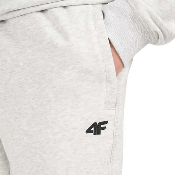 Spodnie męskie 4F CAS M1674 chłodny jasny szary melanż 4FWMM00TTROM1674 27M