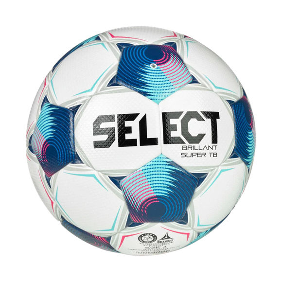 Piłka nożna Select Brillant Super Fifa Quality Pro v25 biało-niebieska 1018437 100033