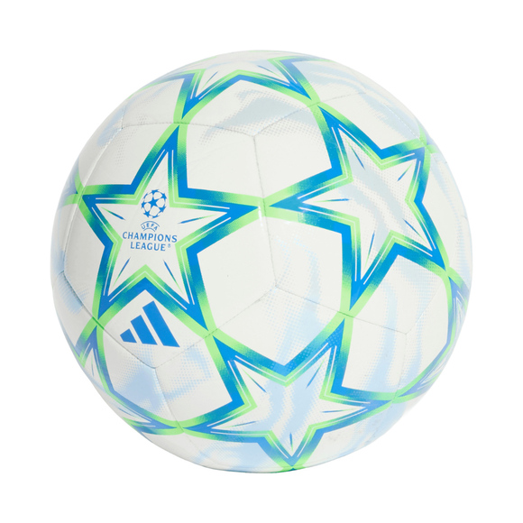 Piłka nożna adidas UCL Club 26/27 League Stage biało-niebiesko-zielona KX5863