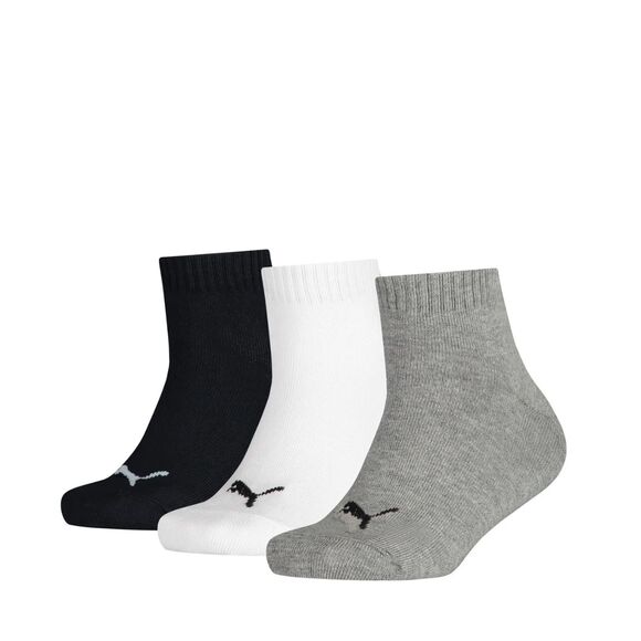 Skarpety Puma Kids Quarter 3P szare, białe, czarne 907375 08/1940110018