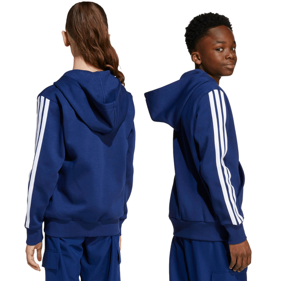 Bluza dla dzieci adidas Essentials Full-Zip granatowa JY4980