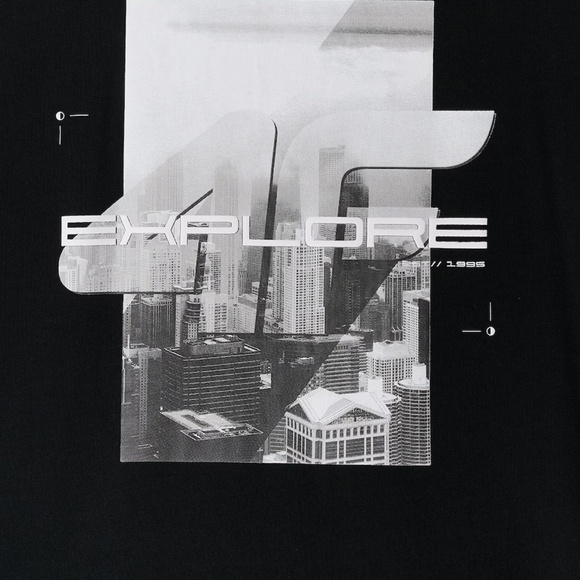 Koszulka męska 4F M2660 głęboka czerń 4FWSS26TTSHM2660 20S