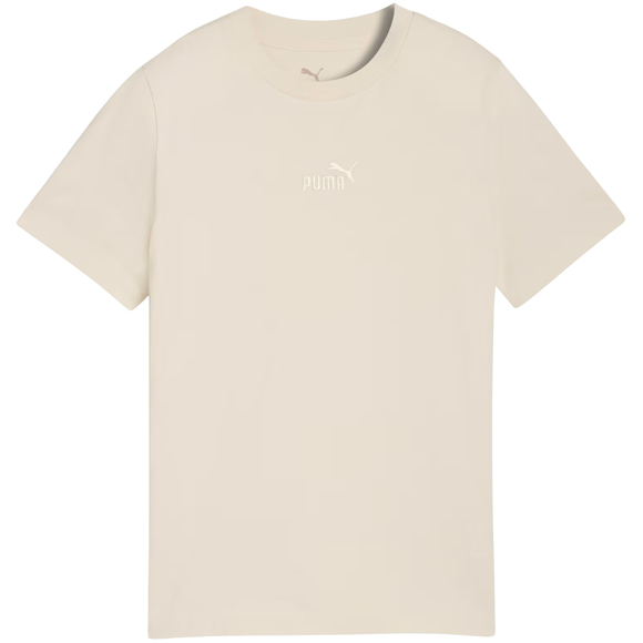 Koszulka dla dzieci Puma ESS Small No.1 Logo Centered Tee beżowa 692975 87