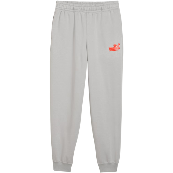 Spodnie dla dzieci Puma ESS Logo Lab Relaxed szare 694675 63