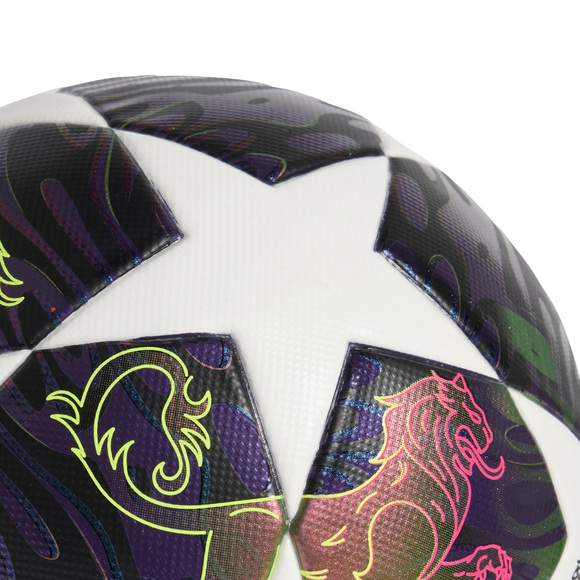 Piłka nożna adidas UCL 25/26 Street Ball biało-fioletowa JX9088