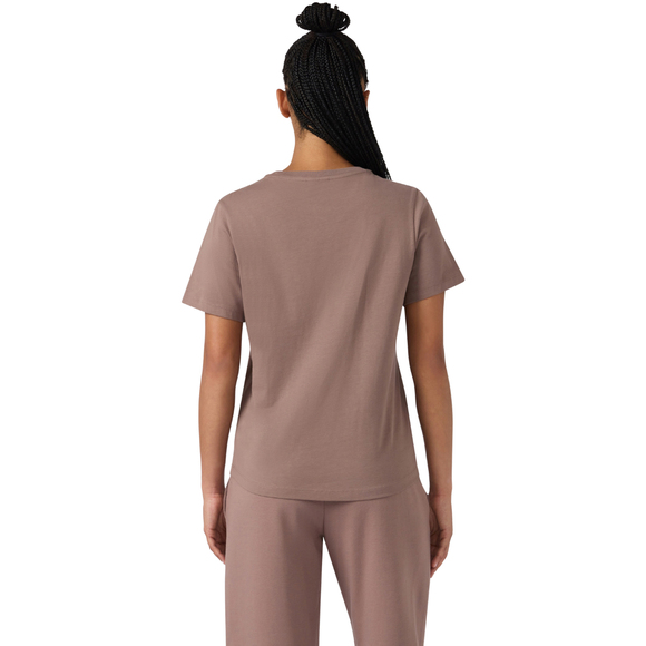 Koszulka damska Champion Short Sleeve ciemny beż 119125 MS513