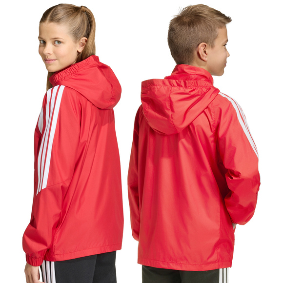 Kurtka dla dzieci adidas Tiro 26 League Windbreaker czerwona JY9724