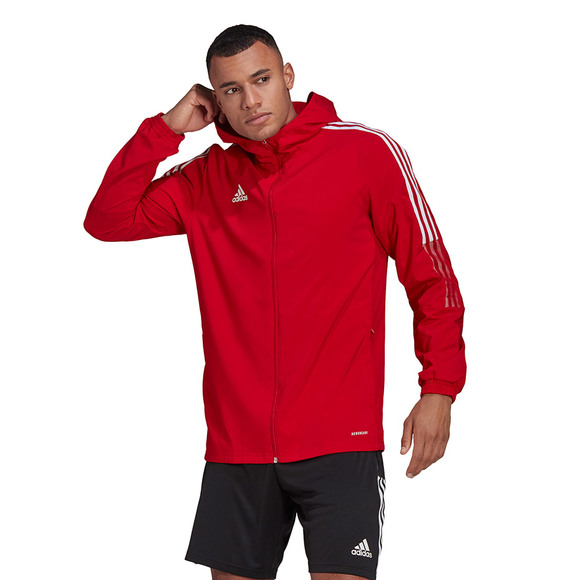 Bluza męska adidas Tiro 21 Windbreaker czerwona GP4965