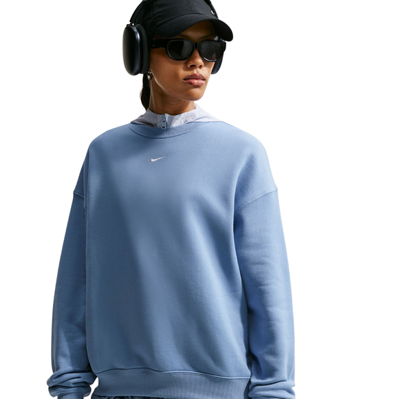 Bluza damska Nike Studio Fleece niebieska IM8082 486