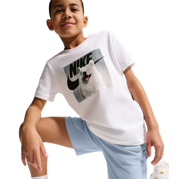 Spodenki dla dzieci Nike Sportswear Club błękitne FZ5512 407