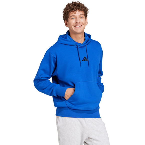 Bluza męska adidas Essentials Feelcozy Fleece niebieska JE3800