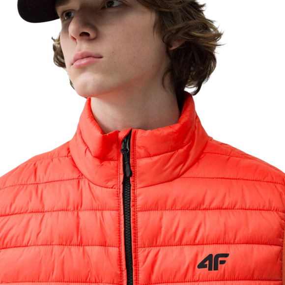 Kamizelka męska puchowa 4F pomarańczowa 4FSS23TDJAM082 70S