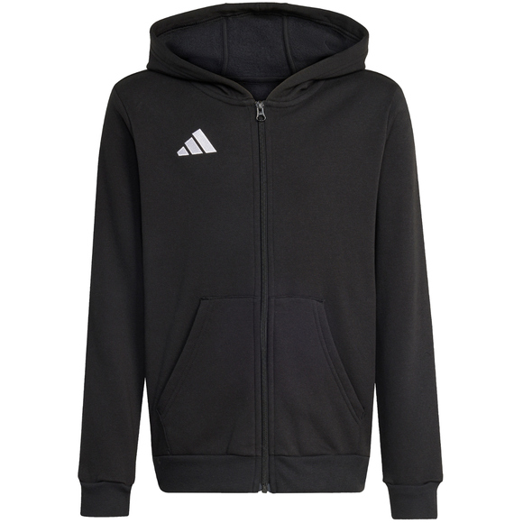 Bluza dla dzieci adidas Entrada 26 Full Zip Hoodie czarna KH1782