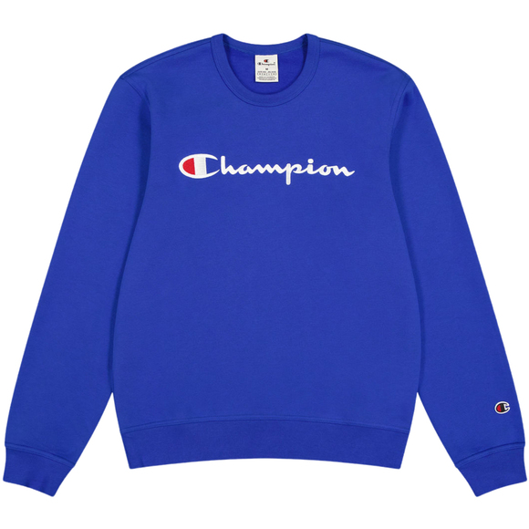 Bluza męska Champion Crewneck Sweatshirt niebieska 220254 BS008