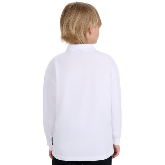 Koszulka dla chłopca longsleeve 4F M483 biała 4FJWAW25TLONM483 10S