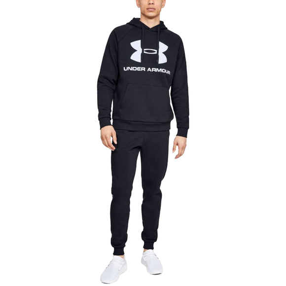 Bluza męska Under Armour Rival Fleece Logo Hoodie czarna 1345628-001