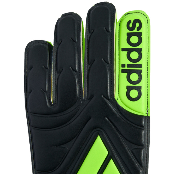 Rękawice bramkarskie dla dzieci adidas Copa Club czarno-limonkowe JN5341