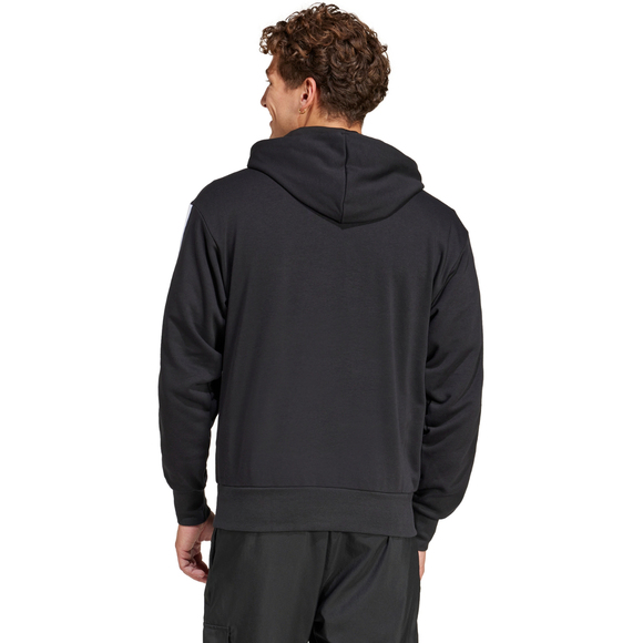 Bluza męska adidas Essentials 3-Stripes French Terry czarna JD1874