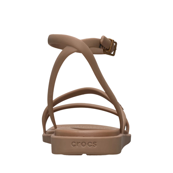 Sandały damskie Crocs Miami Ankle Strap brązowe 212256 2JJ