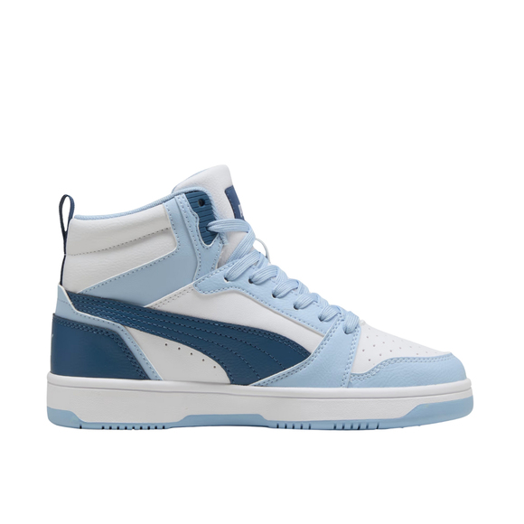 Buty dla dzieci Puma Rebound V6 Mid biało-niebieskie 393831 32
