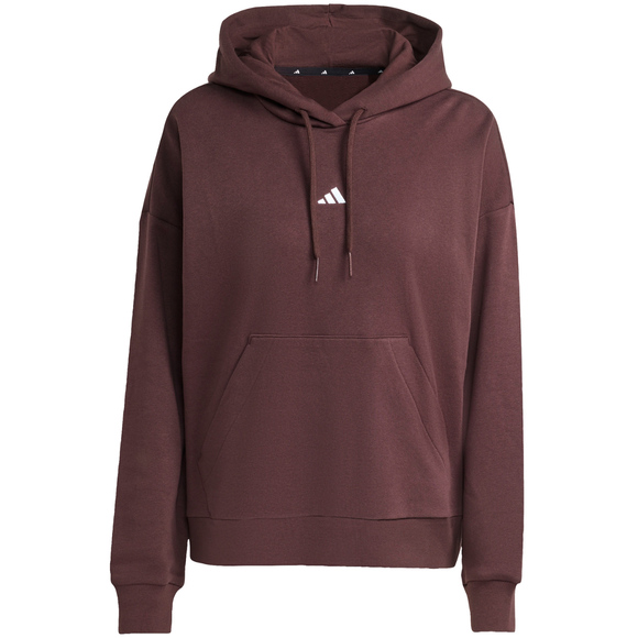 Bluza damska adidas Essentials Small Logo Feel Cozy brązowa JV7314