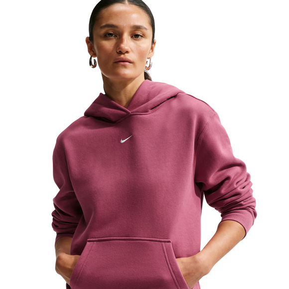 Bluza damska Nike Studio Fleece Medium Weight różowa IM8100 654