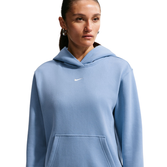 Bluza damska Nike Studio Fleece Medium Weight jasnoniebieska IM8100 486