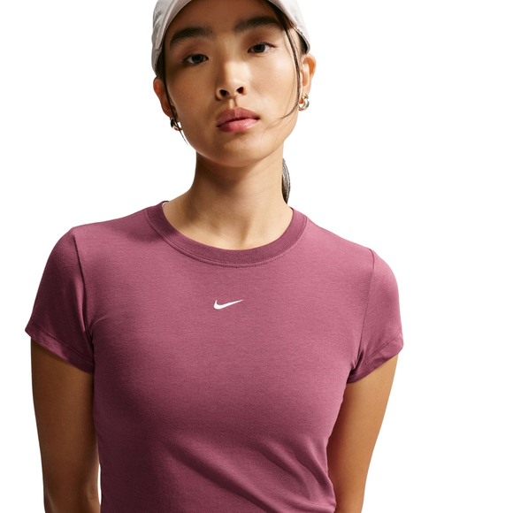 Koszulka damska Nike Sportswear Chill Knit różowa FV5508 654