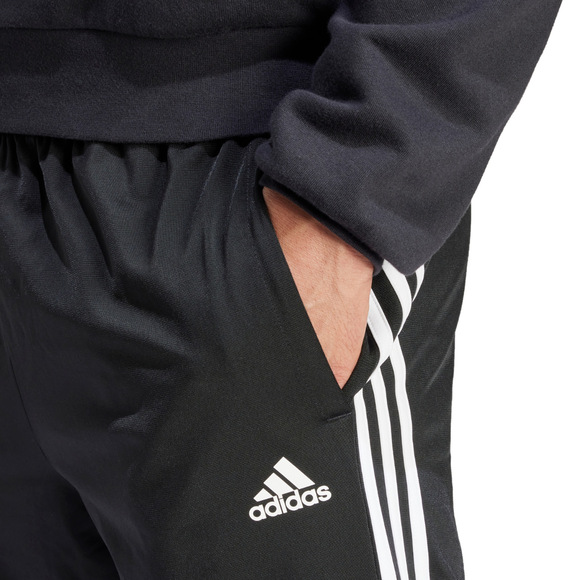 Spodnie męskie adidas Primegreen Essentials Warm-Up Tapered 3-Stripes Track czarne H46105