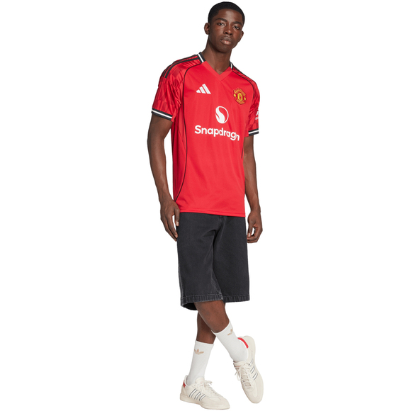Koszulka męska adidas Manchester United 25/26 Home czerwona JI7428