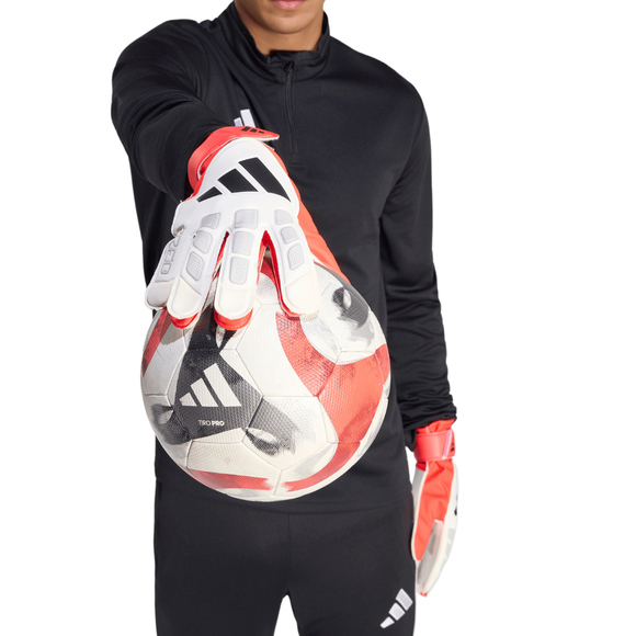 Rękawice bramkarskie adidas Predator Training biało-czerwone JY6311 