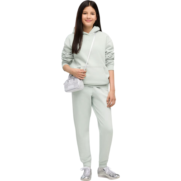 Bluza dla dzieci Puma ESS Centered Cat Logo Relaxed Hoodie miętowa 692973 29