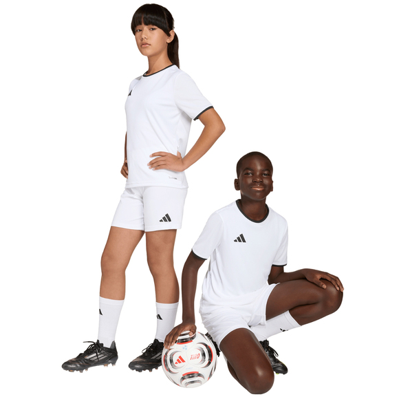 Spodenki dla dzieci adidas Entrada 26 białe JZ6526