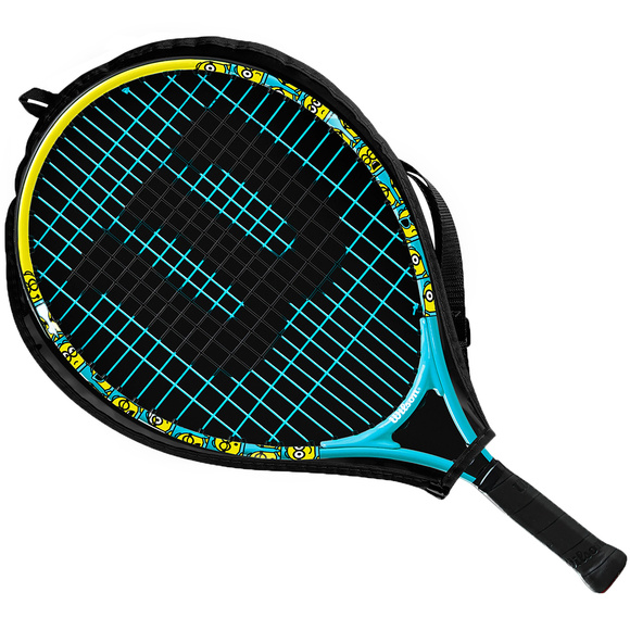 Rakieta do tenisa ziemnego Wilson Minions 2.0 JR 19 3 1/2 niebeisko-żółta WR097010H