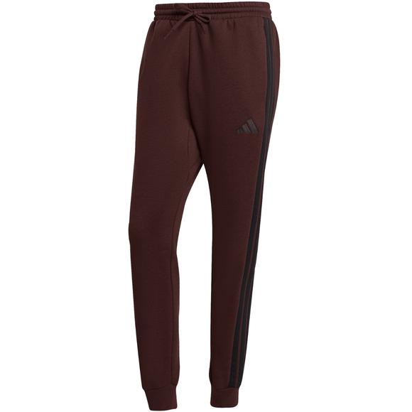 Spodnie męskie adidas Essentials 3-Stripes Fleece brązowe JX0749