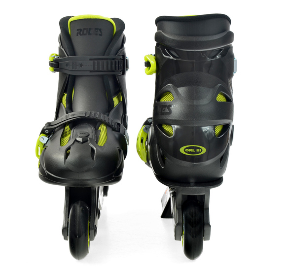 Łyżworolki Roces Orlando III czarno-limonkowe 400687 09  