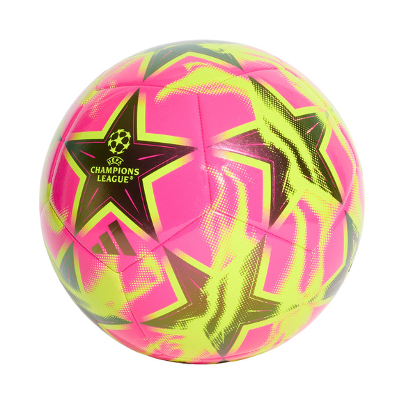Piłka nożna adidas UCL Club 26/27 League Stage różowo-żółta KE9760