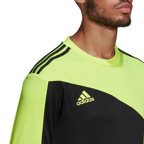 Bluza bramkarska męska adidas Squadra 21 Goalkeeper Jersey czarno-limonkowa GN5795