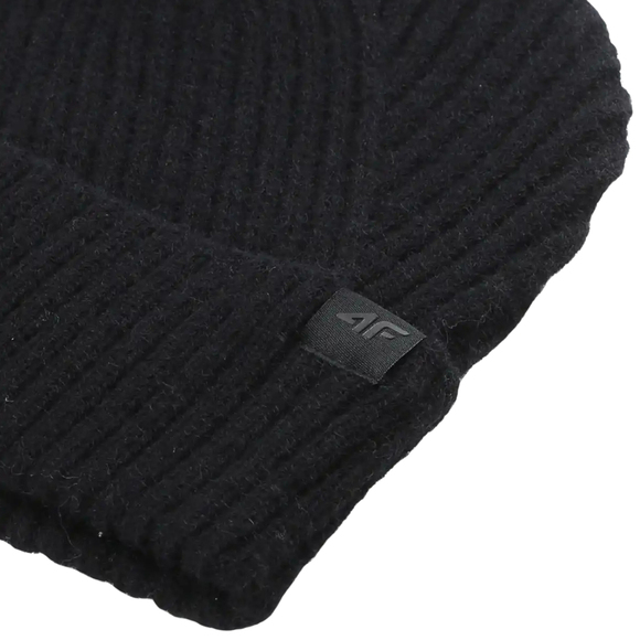 Czapka damska 4F F569 głęboka czerń 4FWAW25ACAPF569 20S