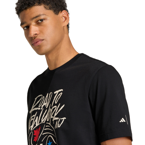 Koszulka męska adidas FIFA World Cup 26TM Road to NYNJ Graphic czarna KB2533