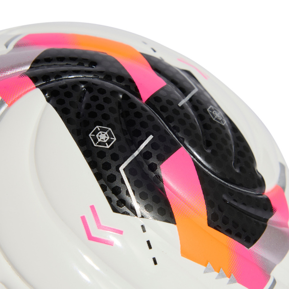 Piłka nożna adidas Conext 26 Mini biało-czarno-różowa KE5868