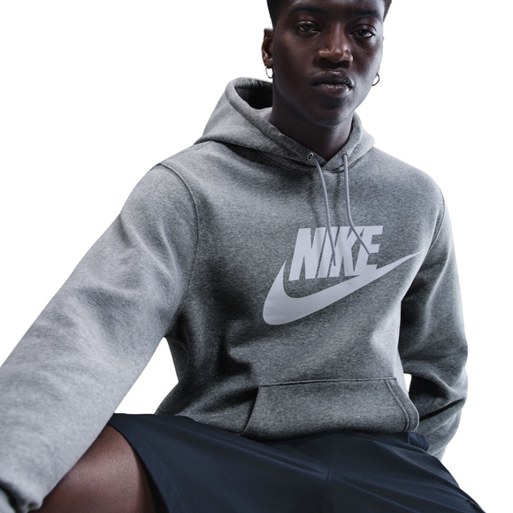 Bluza męska Nike Club BB PO Hoodie szara FN3868 063