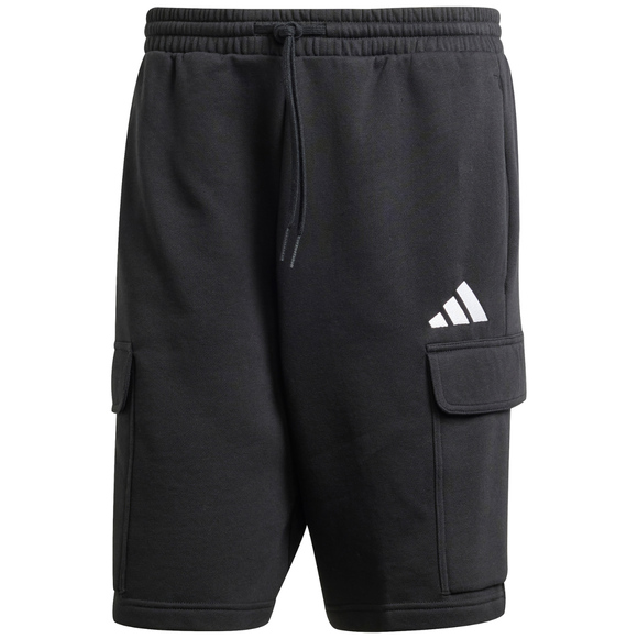 Spodenki męskie adidas Essentials Feelcozy Fleece Cargo czarne JE3869